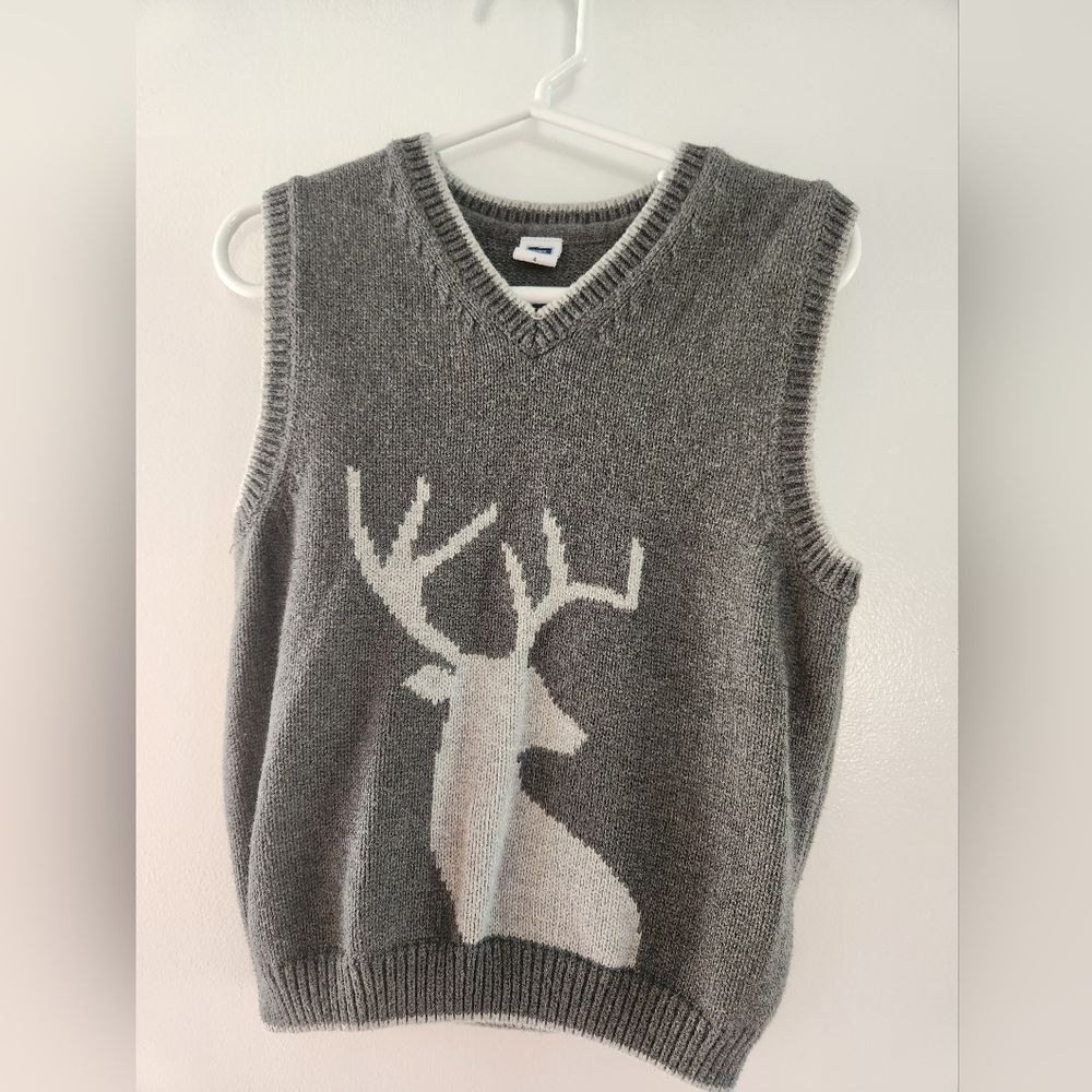 Janie and Jack Deer Sweater Vest Size 4